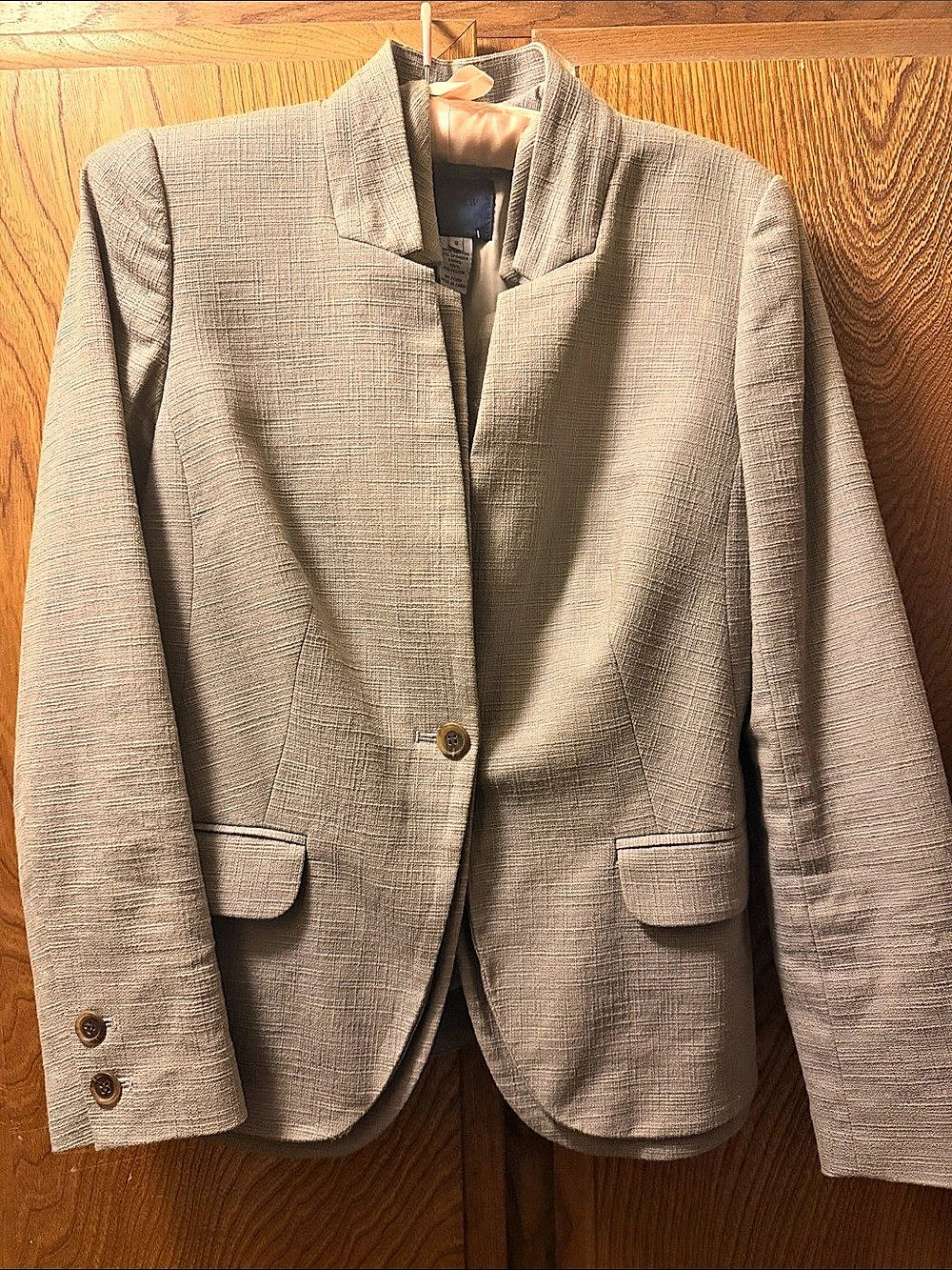 J Crew Textured Blazer Size 2 in Grey Like New